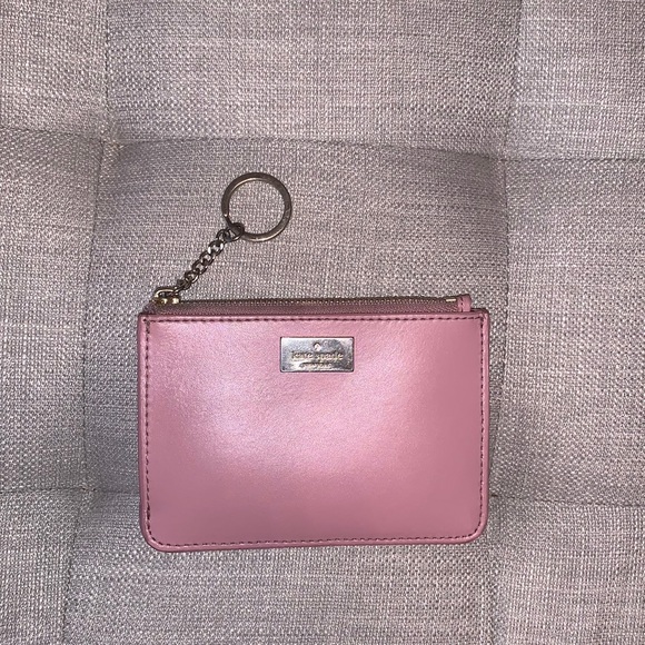 kate spade Handbags - pink Kate Spade keychain wallet